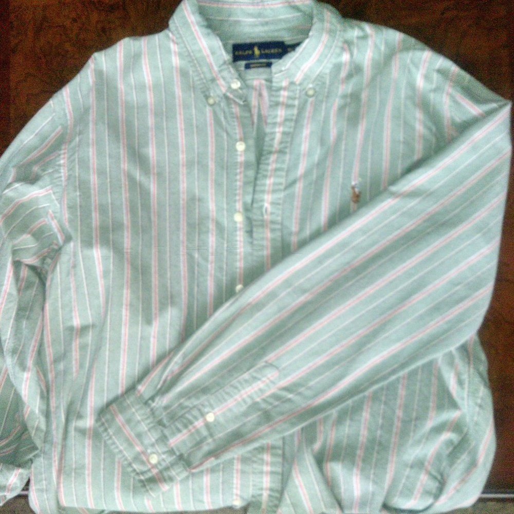 Ralph Lauren Size XL Long-Sleeve Button-Down Shirt